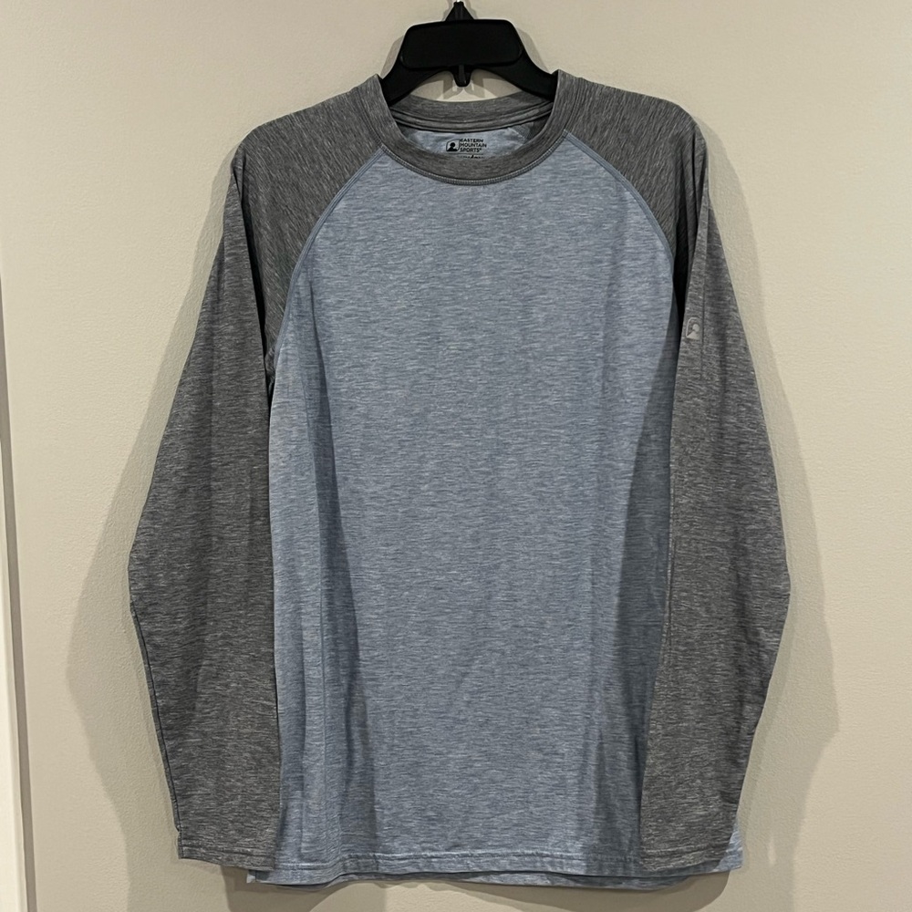 Eastern Mountain Sports EMS Tech Wick Athletic T Shirt Mens Med Base Layer Blue